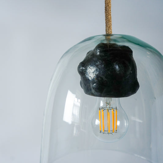 IMEN GLASS LAMP black